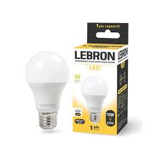 LED лампа LEBRON L-A60 10W E27 4100K 900Lm. Фото 3