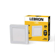LED світильник LEBRON L-PRS-2465 18W накладний 6500К з блоком живлення