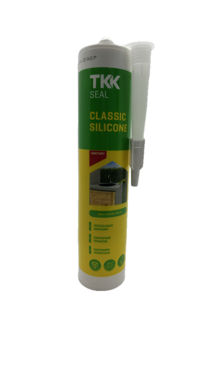 Герметик силіконовий сірий TKK Seal Classicjne Sanitary  280 ML. Фото 2