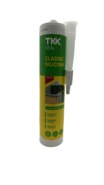 Герметик силіконовий сірий TKK Seal Classicjne Sanitary 280 ML. Фото 2