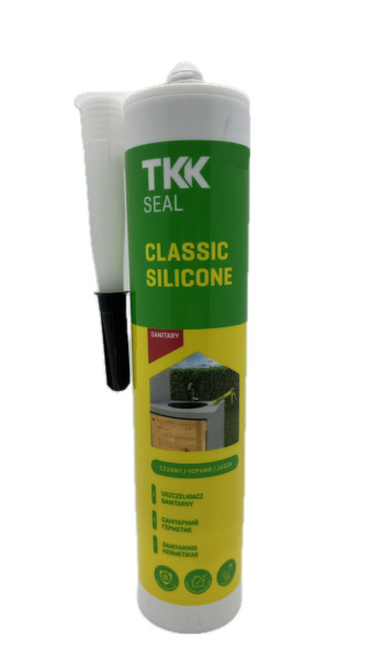 Герметик силіконовий чорний TKK Seal Classicjne Sanitary  280 ML