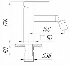 Змішувач для біде Globus Lux SICILIA SBQ-106. Фото 5