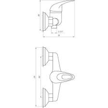 Змішувач для душу EcoMix ELIT EM-105. Фото 5