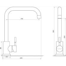 Змішувач для кухні EcoMIX ALPEN AISI-203L-WH. Фото 6