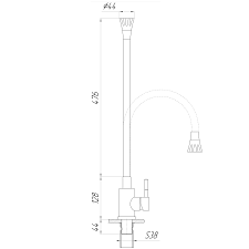 Змішувач для кухні Globus Lux ALPEN SBT1-203SA-R10. Фото 2