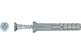 КR-12/6*60 Дюбель розпірний з шурупом з потаємною головкою (п=100)