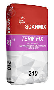 Клей 210 для приклеювання пінопласту+вата SCANMIX TERM FIX