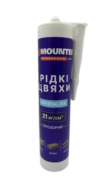 Клей Рідкі цвяхи прозорий шовк Crystal Fix 280 мл Monter