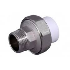 Муфта розбірна зовн. різьба (латунь) PPR Vsplast 20х1/2″ 1018