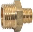 Ніпель редукційний латунний 1″ЗР х 1/2″ЗР штампований А0513А. Фото 3