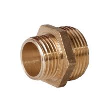 Ніпель редукційний латунний 3/4″ЗР х 1/2″ЗР штампований А0511А
