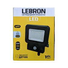 Прожектор 10W Lebron 6500K 900Lm датчик руху. Фото 2