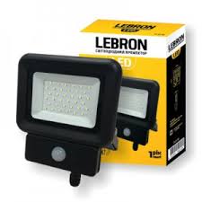 Прожектор 20W Lebron 6500K 1600Lm датчик руху