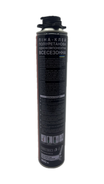 Професійна поліуритва монтажна клей-піна Polyurethane Fom 800 ml 652 г. Фото 2