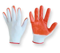Рукаці Стрейч помаранчеві з нітриловим покриттям розмір 8 VMF EURO Superior