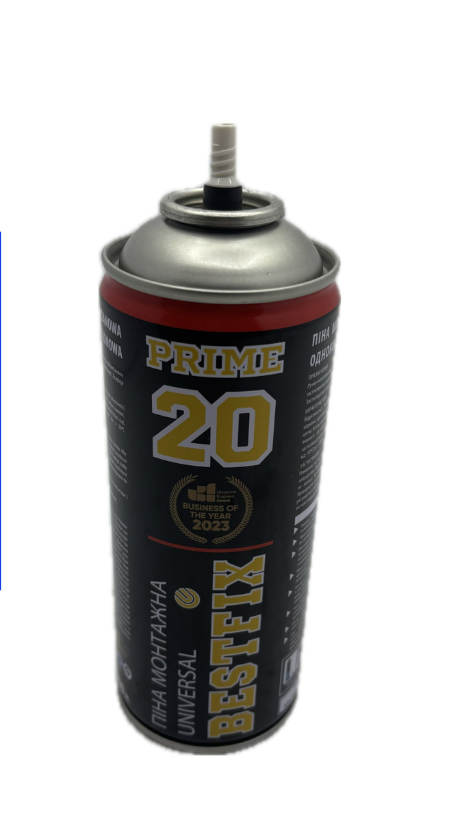 Ручна поліуританова монтажна піна Polyrethane Foam STRAW-TYPE BESTFIX 20. Фото 2