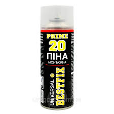 Ручна поліуританова монтажна піна Polyrethane Foam STRAW-TYPE BESTFIX 20(300). Фото 2