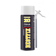 Ручна поліуританова монтажна піна Polyrethane Foam STRAW-TYPE BESTFIX 20(300). Фото 3