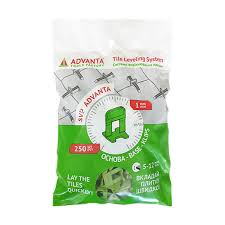 Система вирівнювання плитки СВП основа 1,0мм(250шт) зелена