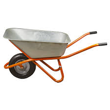 Тачка 1-о колесна d400мм 100л 180кг оцин (буд.проф.) ПНЕВМО КОЛЕСО 4.00-8 ORANGE TM BULID