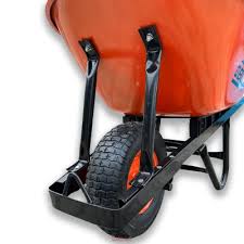 Тачка 1-о колесна d400мм 120л 240кг оцин(буд,проф) ПНЕВМО КОЛЕСО 6,50-8 ORANGE/BLACK STRONG TM BULID. Фото 2