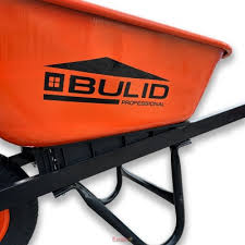 Тачка 1-о колесна d400мм 120л 240кг оцин(буд,проф) ПНЕВМО КОЛЕСО 6,50-8 ORANGE/BLACK STRONG TM BULID