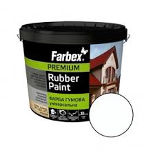 Фарба гумова універсальна Біла Farbex 1,2 кг