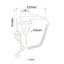 Фен HOTEC 12.204 ABS White. Фото 2